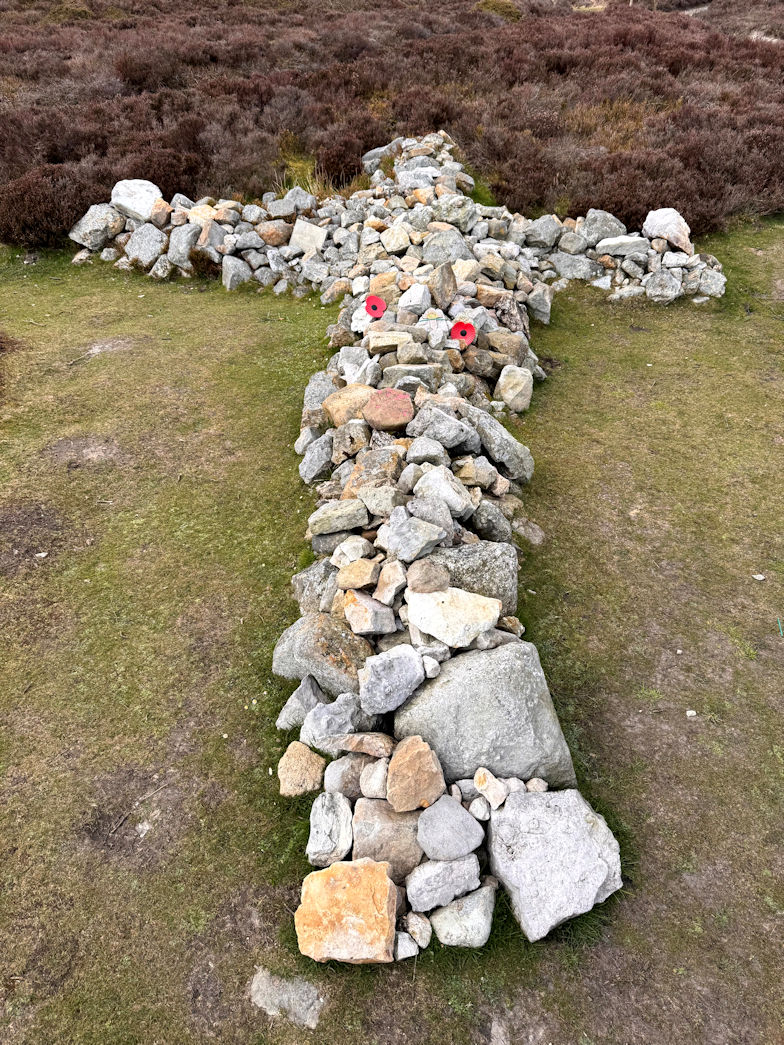 Airmens Monument on Eglwyseg Mountain