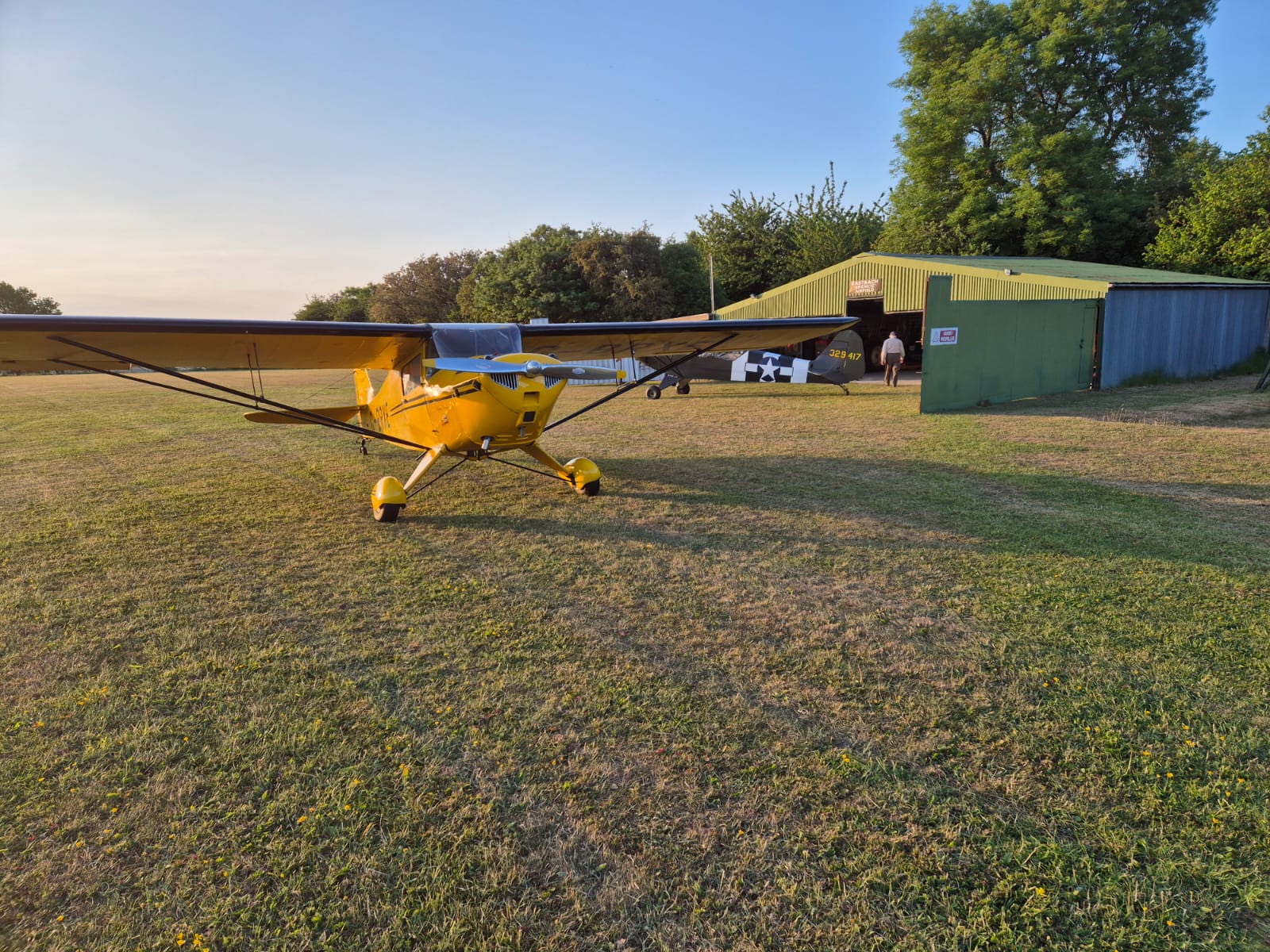 Taylor Craft BC12 and Piper Lang L4 at Eastbach